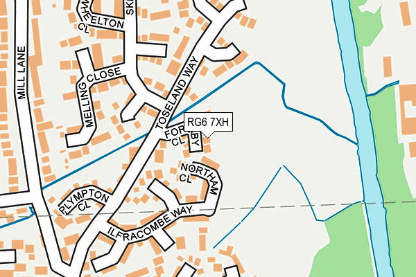 RG6 7XH map - OS OpenMap – Local (Ordnance Survey)