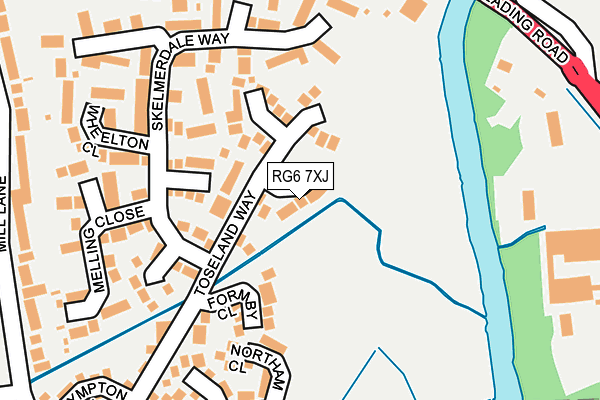 RG6 7XJ map - OS OpenMap – Local (Ordnance Survey)