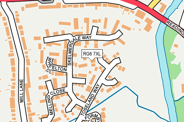 RG6 7XL map - OS OpenMap – Local (Ordnance Survey)
