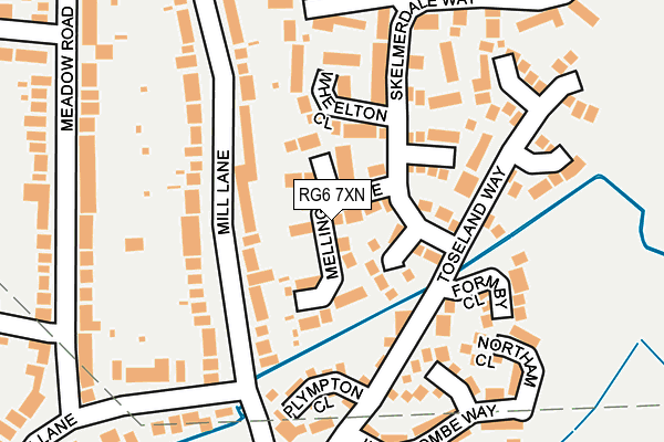 RG6 7XN map - OS OpenMap – Local (Ordnance Survey)