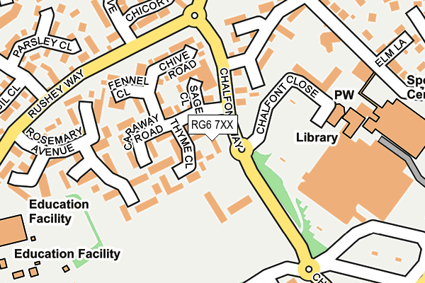 RG6 7XX map - OS OpenMap – Local (Ordnance Survey)