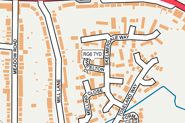RG6 7YD map - OS OpenMap – Local (Ordnance Survey)