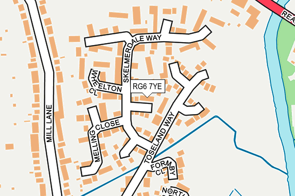 RG6 7YE map - OS OpenMap – Local (Ordnance Survey)