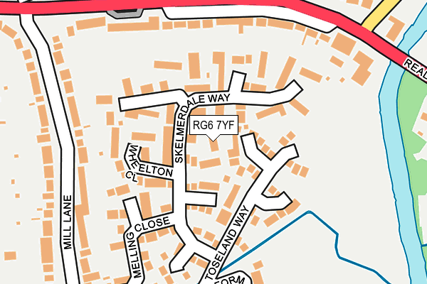 RG6 7YF map - OS OpenMap – Local (Ordnance Survey)