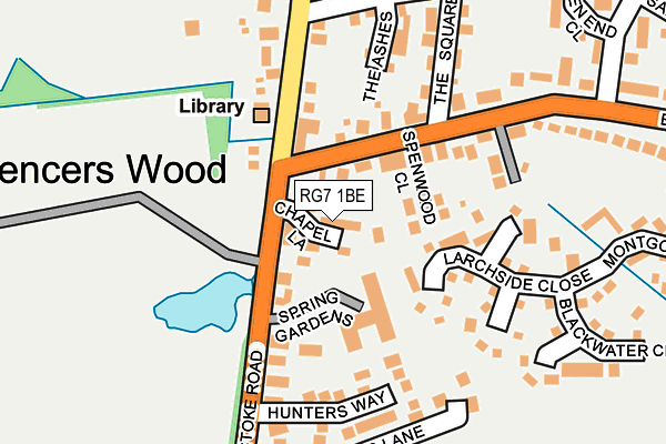 RG7 1BE map - OS OpenMap – Local (Ordnance Survey)