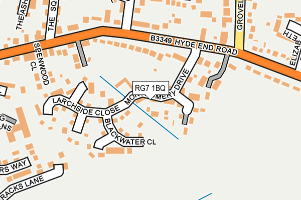 RG7 1BQ map - OS OpenMap – Local (Ordnance Survey)