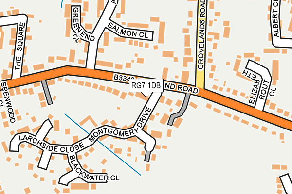 RG7 1DB map - OS OpenMap – Local (Ordnance Survey)