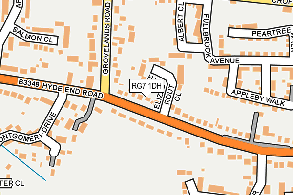 RG7 1DH map - OS OpenMap – Local (Ordnance Survey)