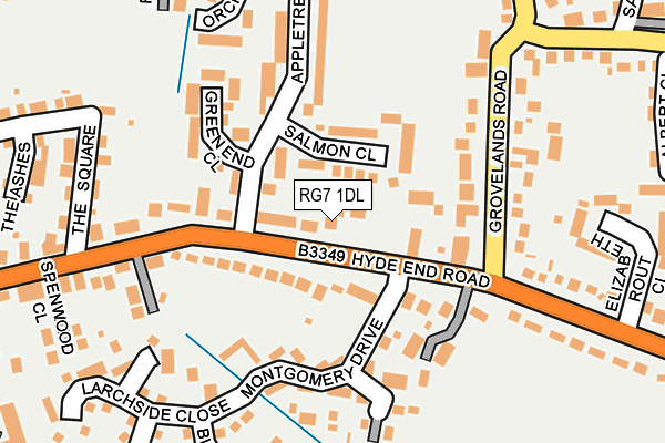 RG7 1DL map - OS OpenMap – Local (Ordnance Survey)