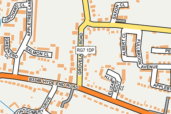 RG7 1DP map - OS OpenMap – Local (Ordnance Survey)