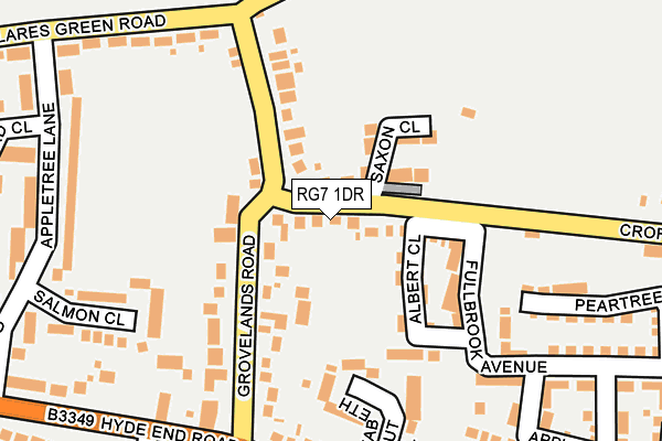 RG7 1DR map - OS OpenMap – Local (Ordnance Survey)