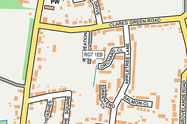 RG7 1EB map - OS OpenMap – Local (Ordnance Survey)