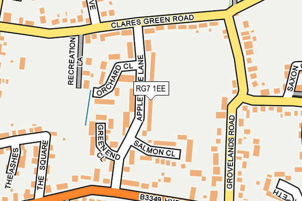 RG7 1EE map - OS OpenMap – Local (Ordnance Survey)