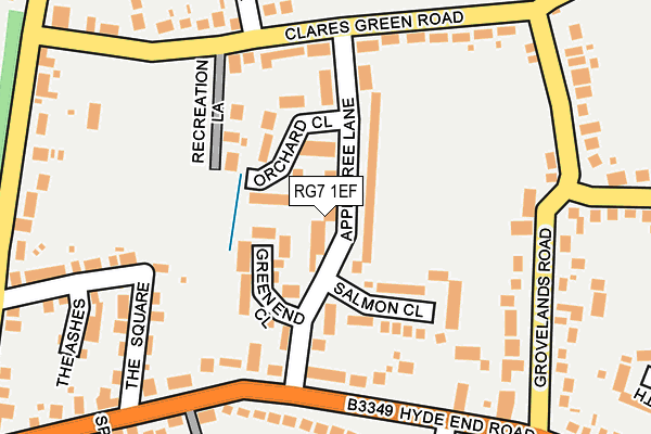 RG7 1EF map - OS OpenMap – Local (Ordnance Survey)