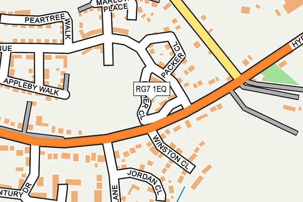 RG7 1EQ map - OS OpenMap – Local (Ordnance Survey)