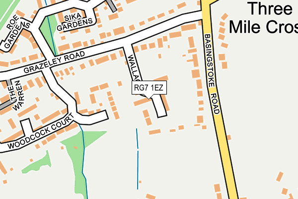 RG7 1EZ map - OS OpenMap – Local (Ordnance Survey)