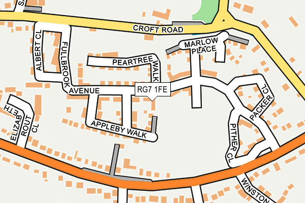 RG7 1FE map - OS OpenMap – Local (Ordnance Survey)