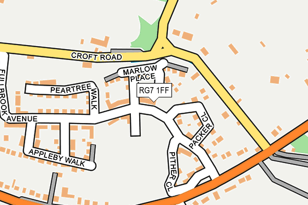 RG7 1FF map - OS OpenMap – Local (Ordnance Survey)