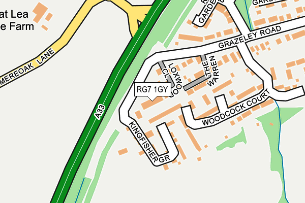 RG7 1GY map - OS OpenMap – Local (Ordnance Survey)