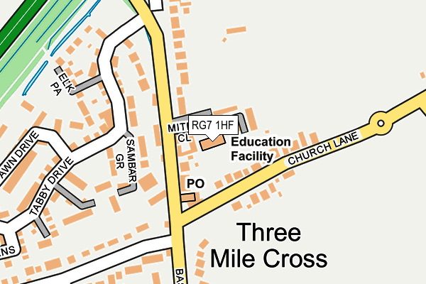 RG7 1HF map - OS OpenMap – Local (Ordnance Survey)