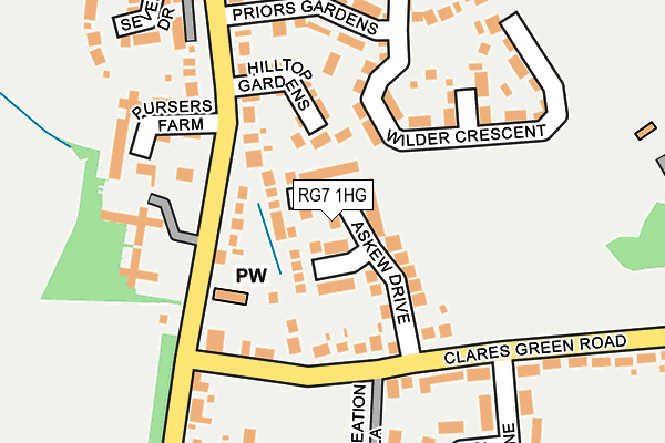 RG7 1HG map - OS OpenMap – Local (Ordnance Survey)