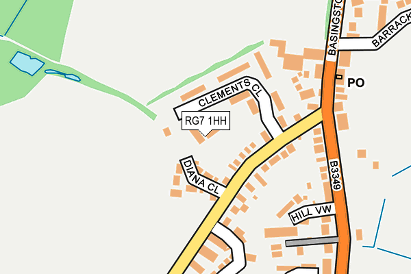 RG7 1HH map - OS OpenMap – Local (Ordnance Survey)