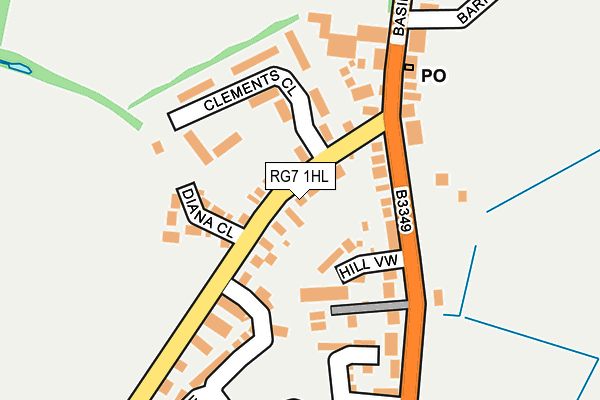 RG7 1HL map - OS OpenMap – Local (Ordnance Survey)