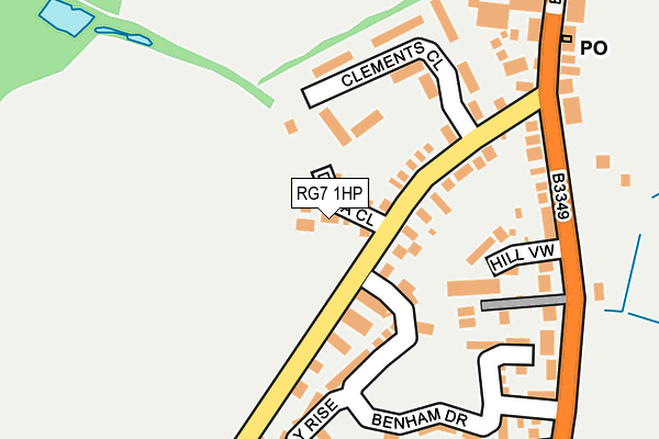 RG7 1HP map - OS OpenMap – Local (Ordnance Survey)