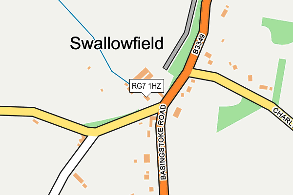 RG7 1HZ map - OS OpenMap – Local (Ordnance Survey)