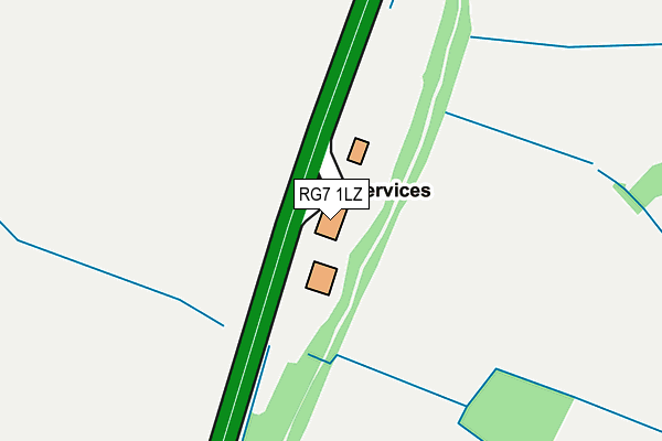 RG7 1LZ map - OS OpenMap – Local (Ordnance Survey)