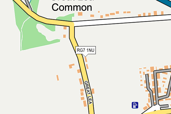 RG7 1NU map - OS OpenMap – Local (Ordnance Survey)