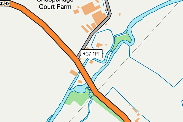 RG7 1PT map - OS OpenMap – Local (Ordnance Survey)