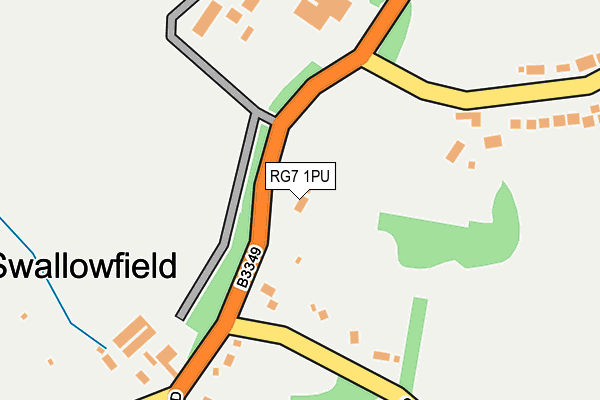 RG7 1PU map - OS OpenMap – Local (Ordnance Survey)