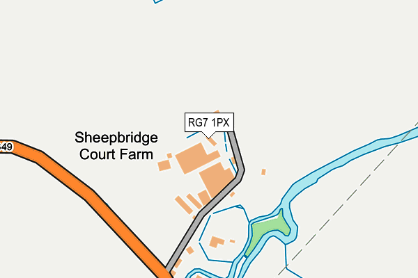 RG7 1PX map - OS OpenMap – Local (Ordnance Survey)