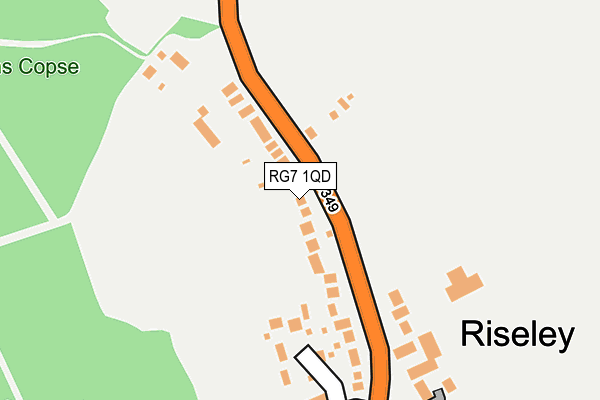 RG7 1QD map - OS OpenMap – Local (Ordnance Survey)