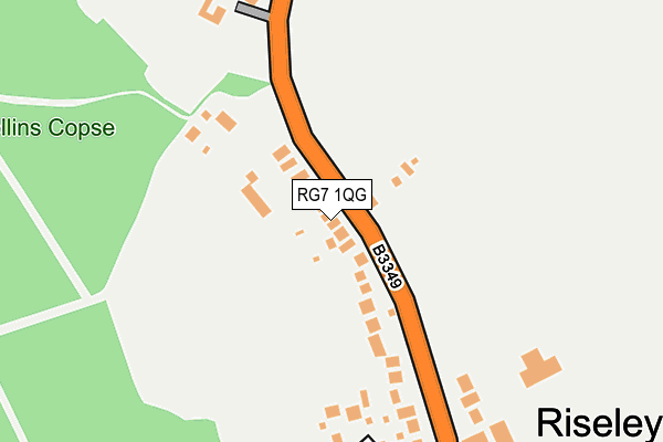 RG7 1QG map - OS OpenMap – Local (Ordnance Survey)