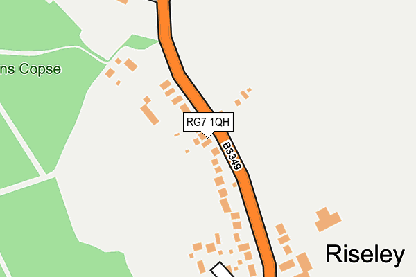 RG7 1QH map - OS OpenMap – Local (Ordnance Survey)