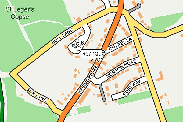 RG7 1QL map - OS OpenMap – Local (Ordnance Survey)