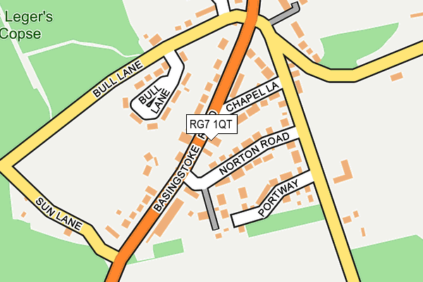 RG7 1QT map - OS OpenMap – Local (Ordnance Survey)