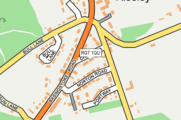 RG7 1QU map - OS OpenMap – Local (Ordnance Survey)