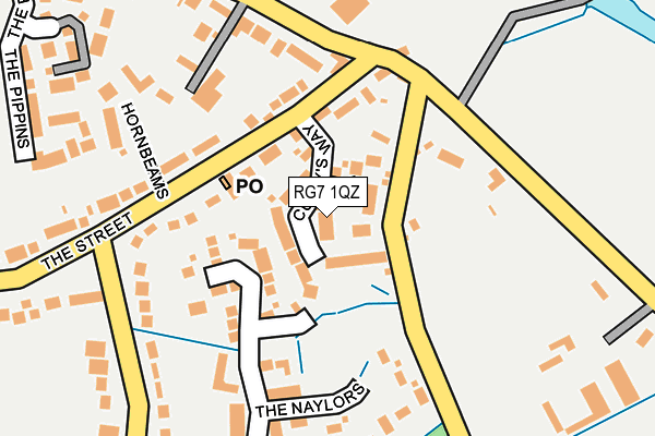 RG7 1QZ map - OS OpenMap – Local (Ordnance Survey)