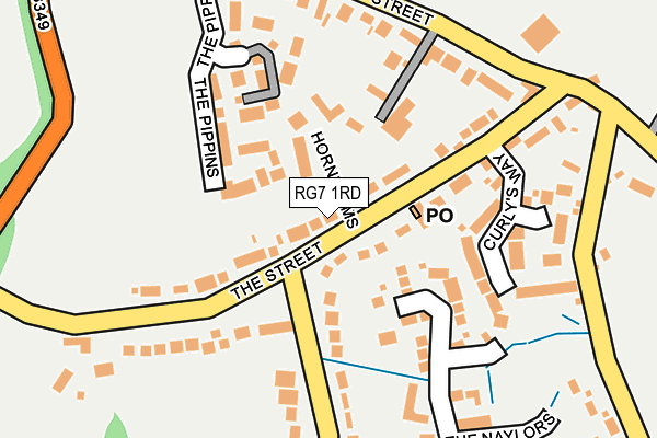 RG7 1RD map - OS OpenMap – Local (Ordnance Survey)