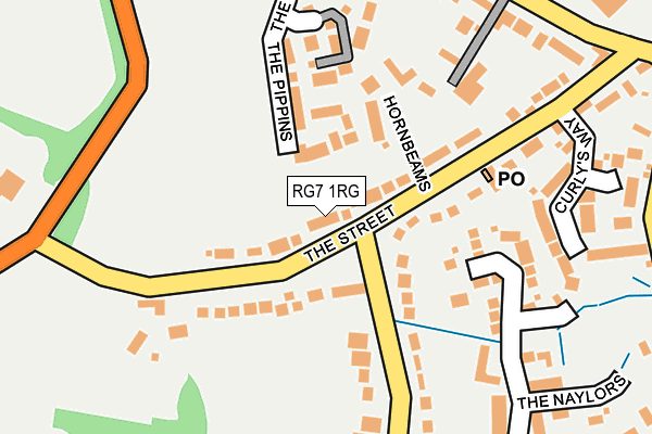 RG7 1RG map - OS OpenMap – Local (Ordnance Survey)