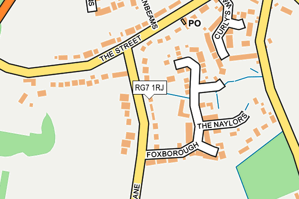RG7 1RJ map - OS OpenMap – Local (Ordnance Survey)