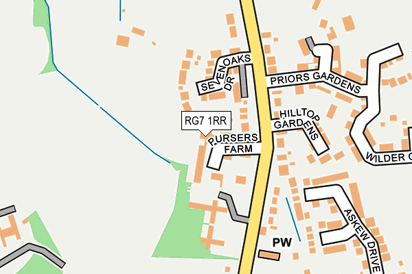 RG7 1RR map - OS OpenMap – Local (Ordnance Survey)