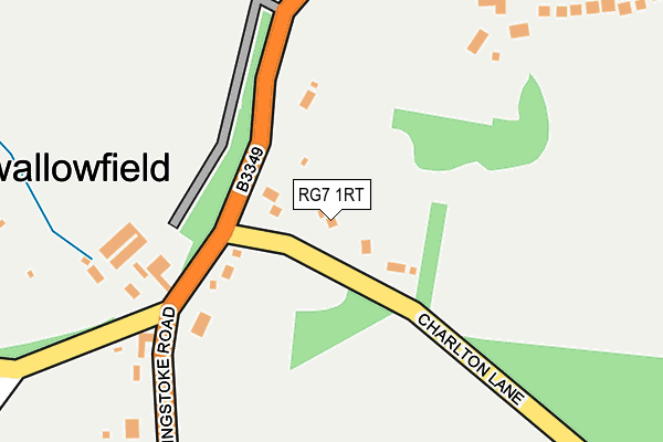 RG7 1RT map - OS OpenMap – Local (Ordnance Survey)