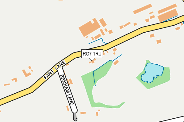 RG7 1RU map - OS OpenMap – Local (Ordnance Survey)