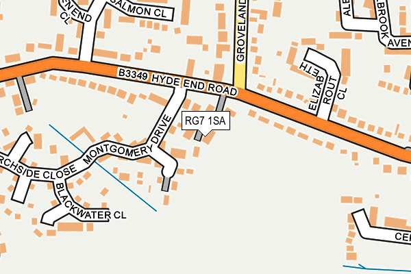 RG7 1SA map - OS OpenMap – Local (Ordnance Survey)