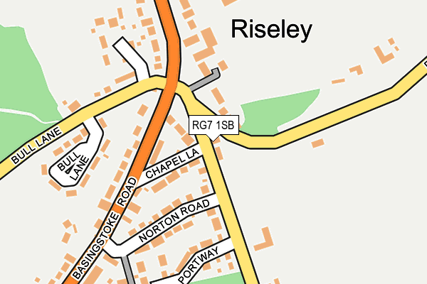 RG7 1SB map - OS OpenMap – Local (Ordnance Survey)