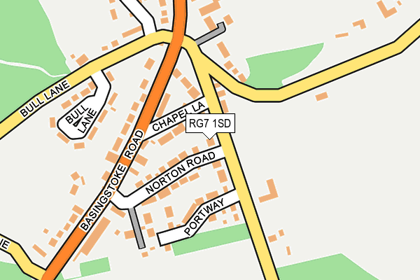 RG7 1SD map - OS OpenMap – Local (Ordnance Survey)